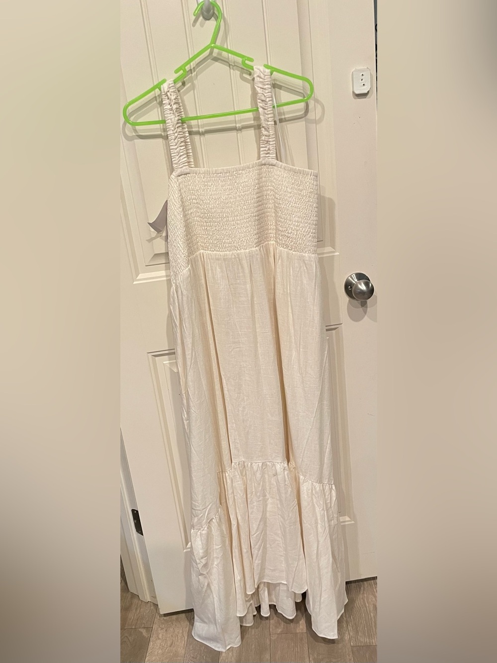 Chelsea28 Cream Maxi Sundress with Smocked Bodice - Picture 8 of 8